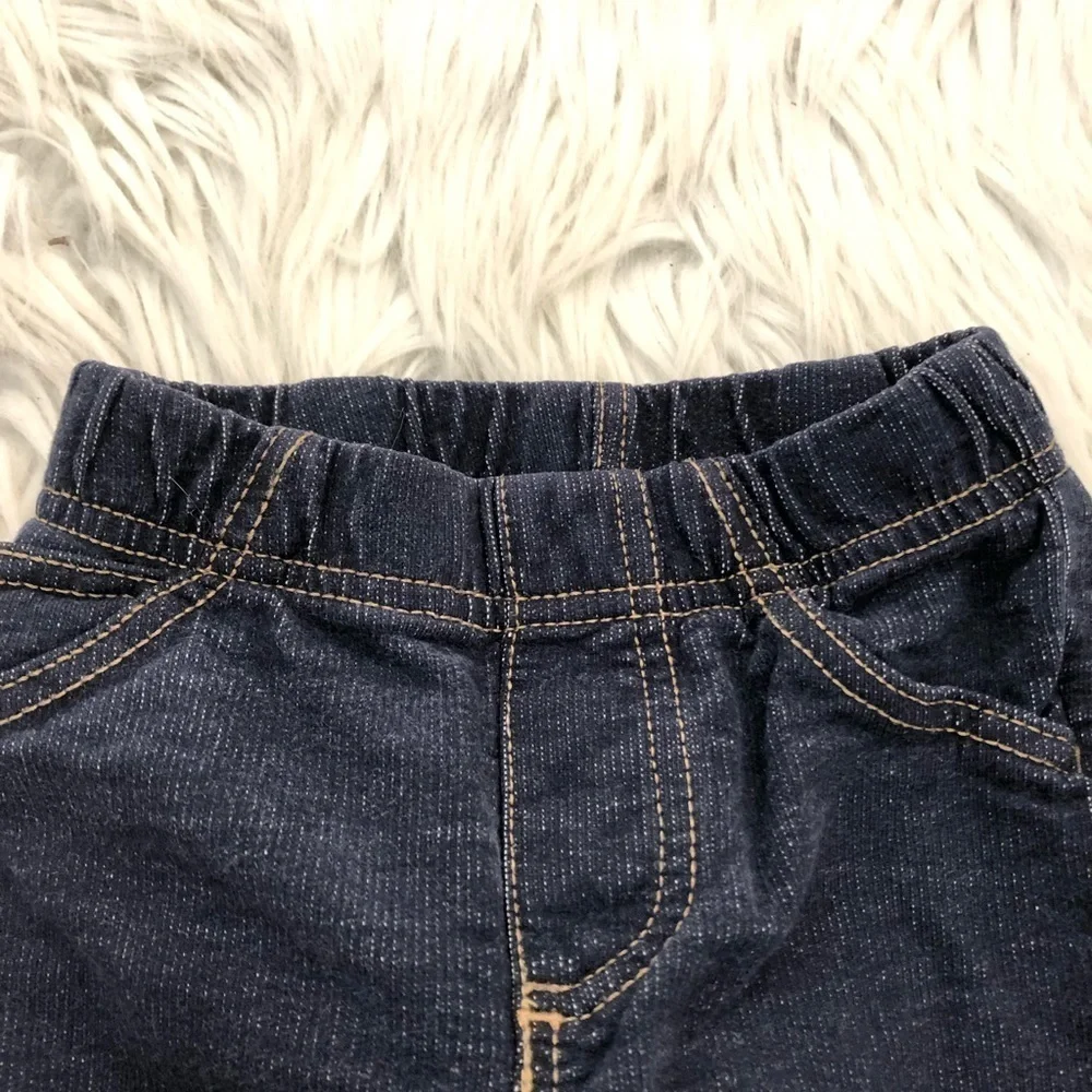 Carters Baby Toddler Dark Wash Jeans Train